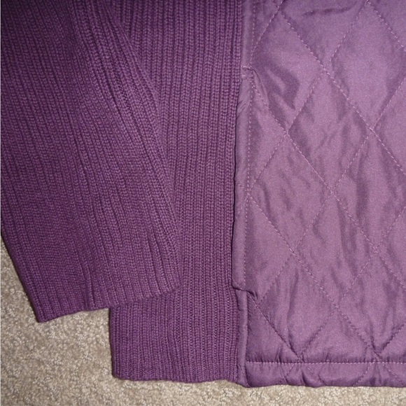 Croft & Borrow NWT Quilted Sweater Jacket Sixe 2X - Picture 3 of 5